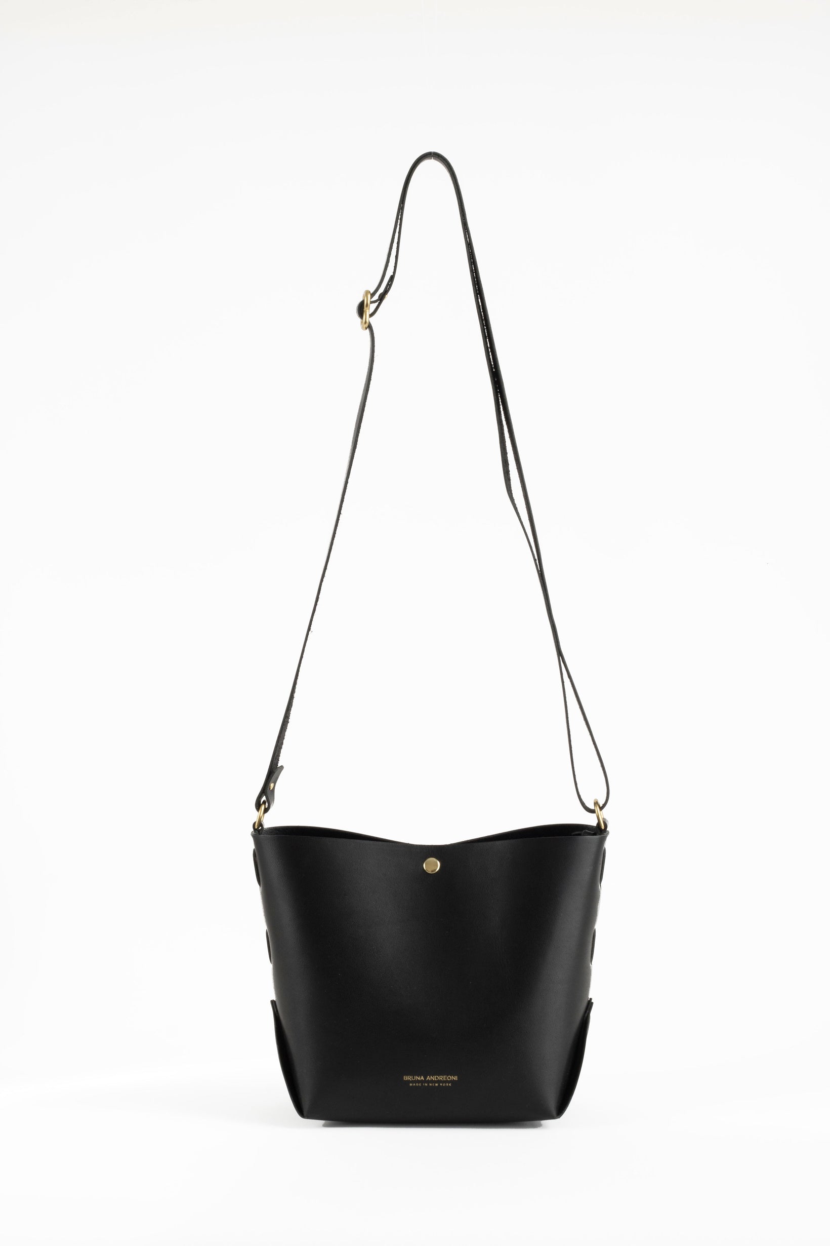 Bruna Andreoni Mini Crossbody Black / Brass