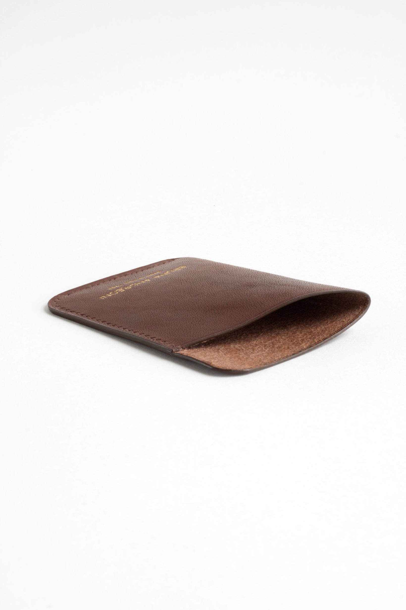 Bruna Andreoni Slim Card Case Dark Brown Smooth